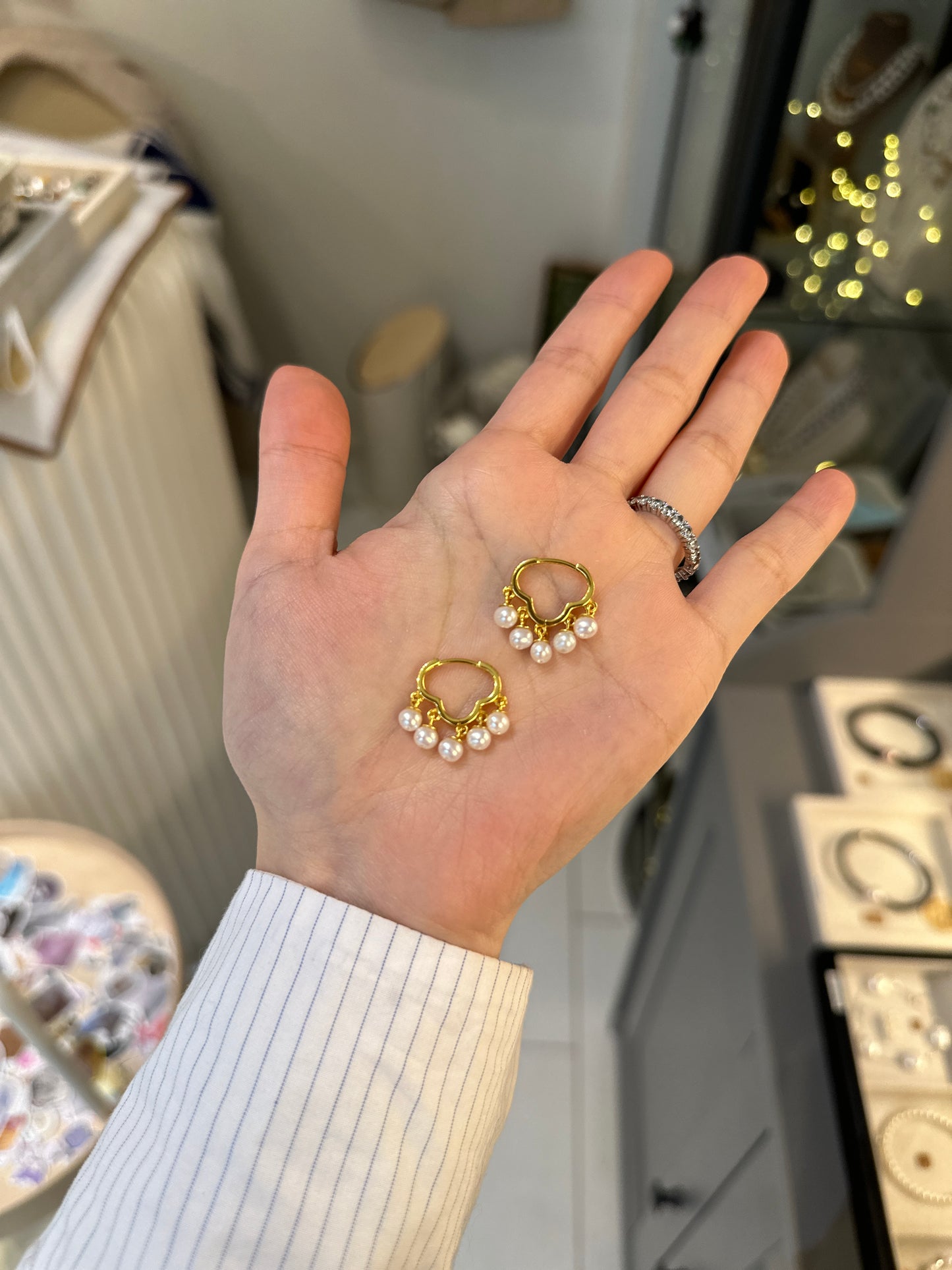 Flower inspired earrings