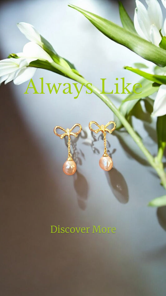 Spring drop earrings