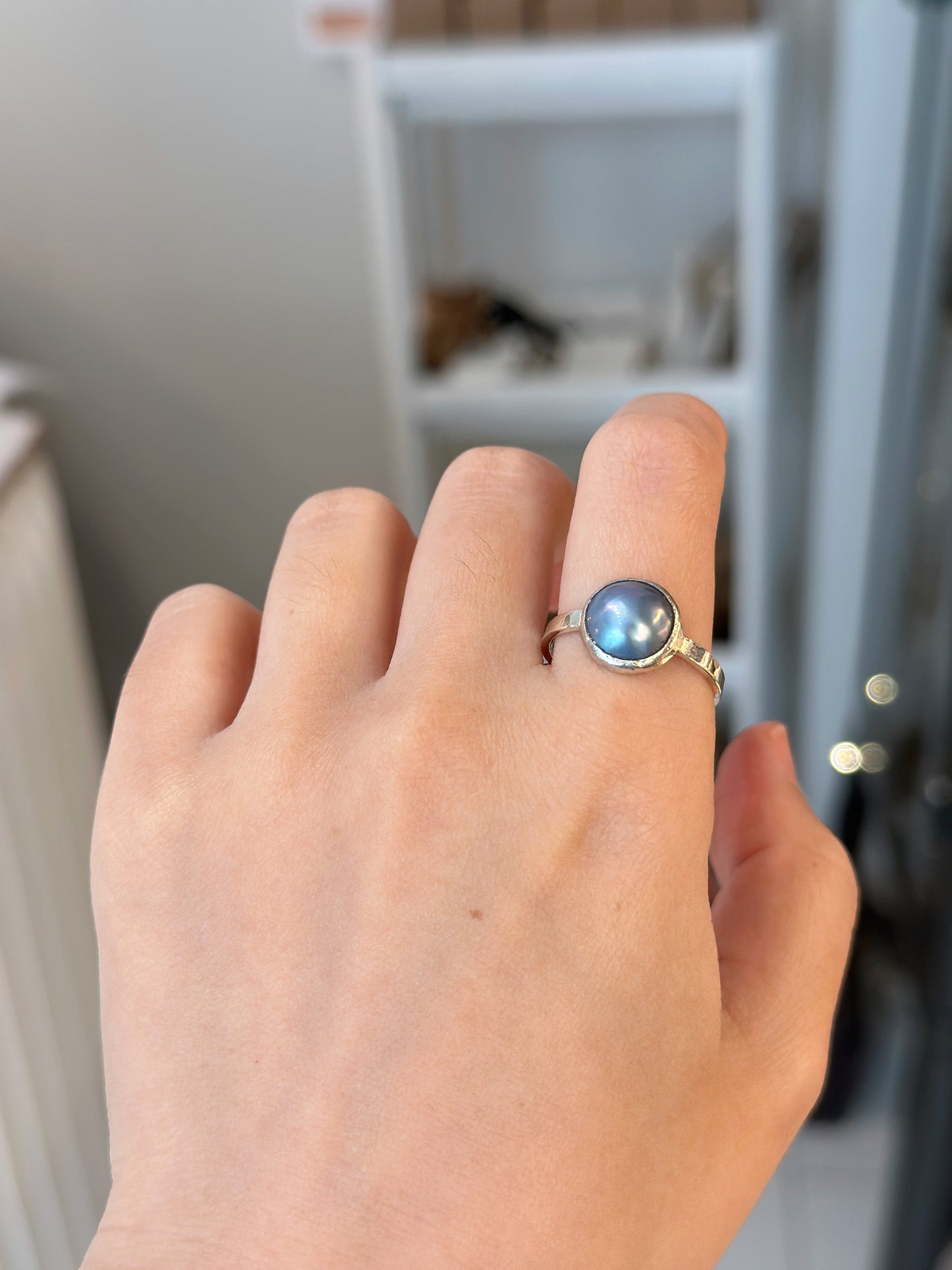 Mabe pearl ring